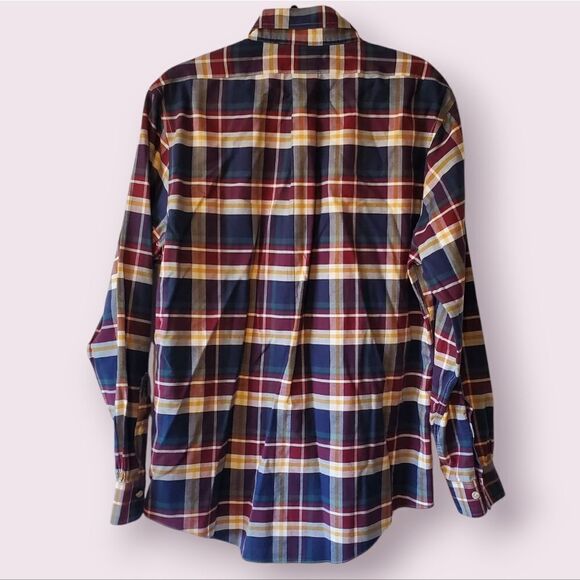 Brooks Brothers Regent Multi Colored Plaid Men's L Button Down Long Sleeve Shirt - Picture 2 of 4